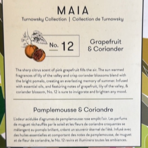 L’OR DE SERAPHINE NO. 12 MAIA SCENTED CANDLE LARGE ( CORIANDER & GRAPEFRUIT) - Picture 7 of 8